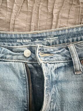 Old Navy Light Blue High-Rise Straight Jeans